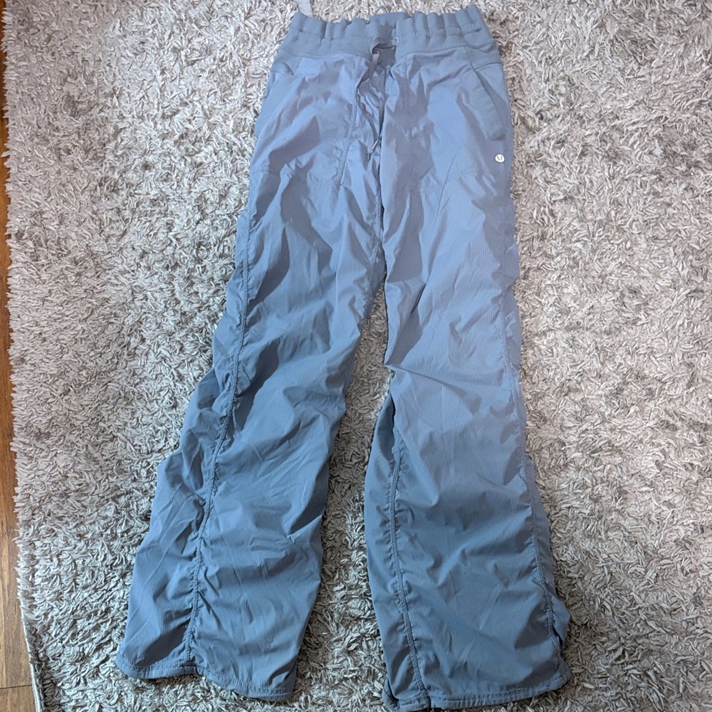 Women’s blue/grey Lululemon dance studio pants